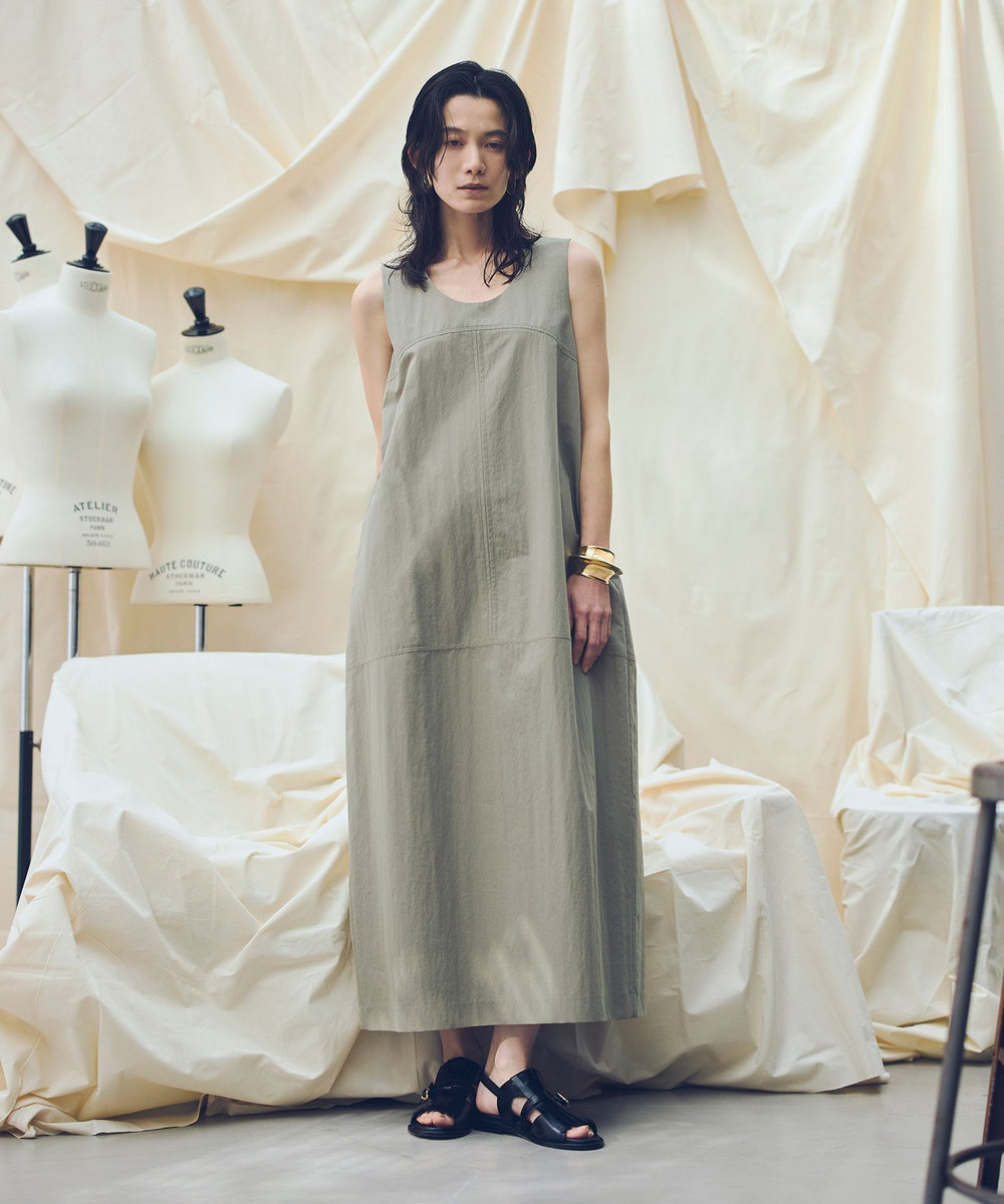 ATELIER Line】ノースリーブコクーンワンピース|allureville OFFICIAL ATELIER Line】ノースリーブコクーンワンピース|allureville OFFICIAL