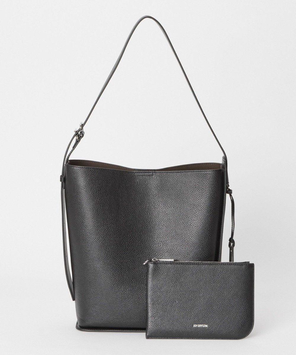 buying 【JOY GRYSON(ジョイ グライソン) 】 CRESCENT BUCKET トートバッグ ブラック (95)