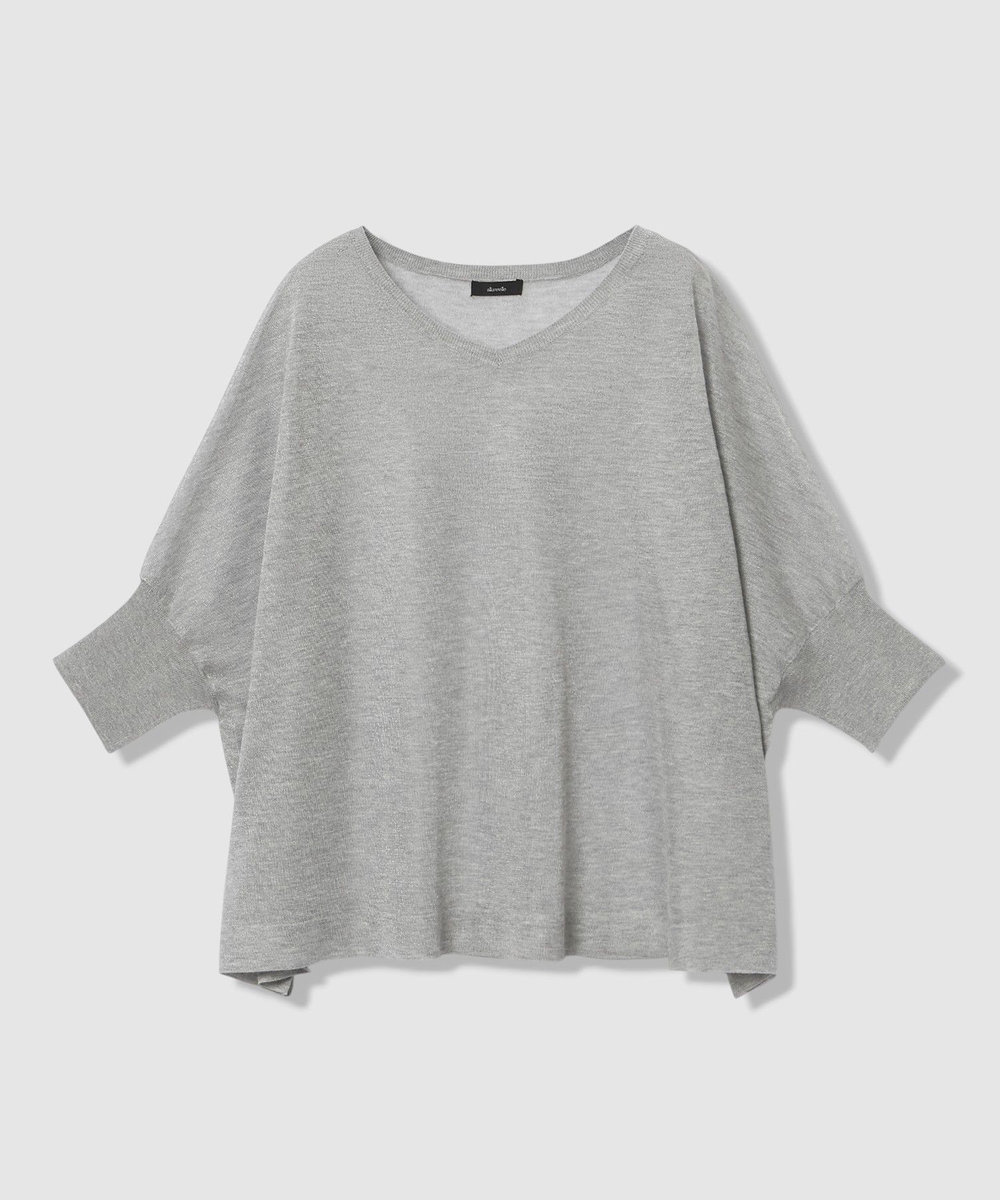 allureville シャイニーシアープルオーバー ライトグレー (91)