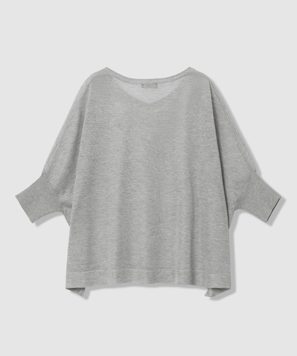 allureville シャイニーシアープルオーバー ライトグレー (91)