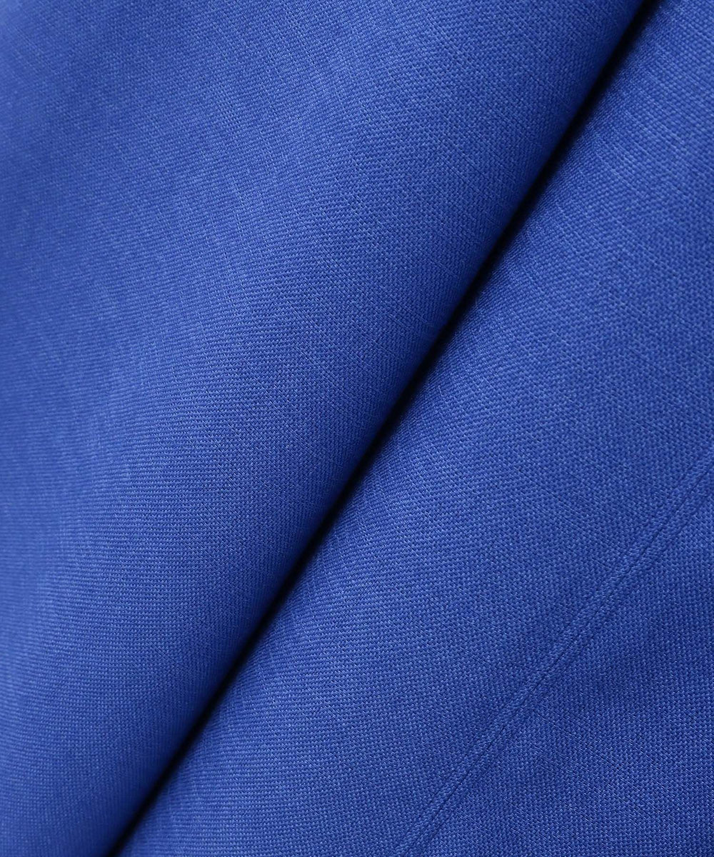 allureville リネンライクオックスノースリワンピース ブルー (61)