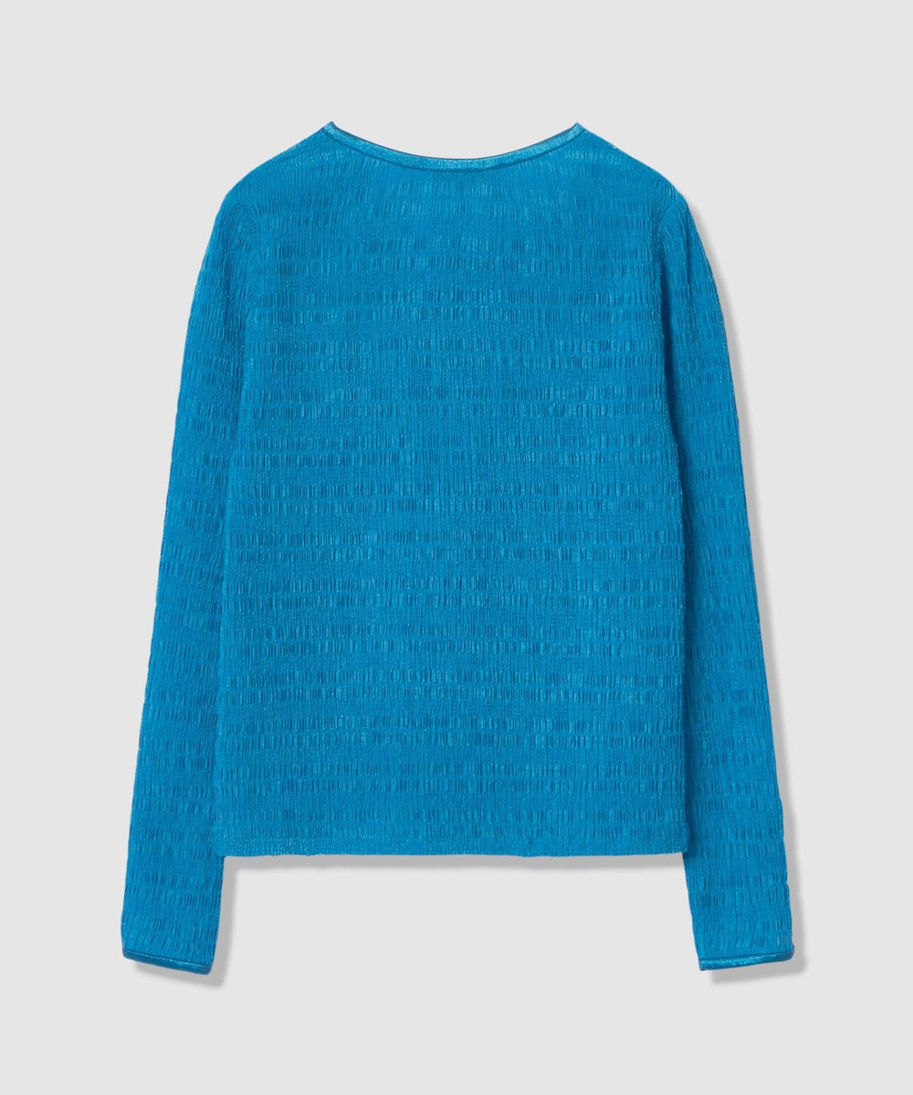 allureville ランダムシャーリングプルオーバー ブルー (61)