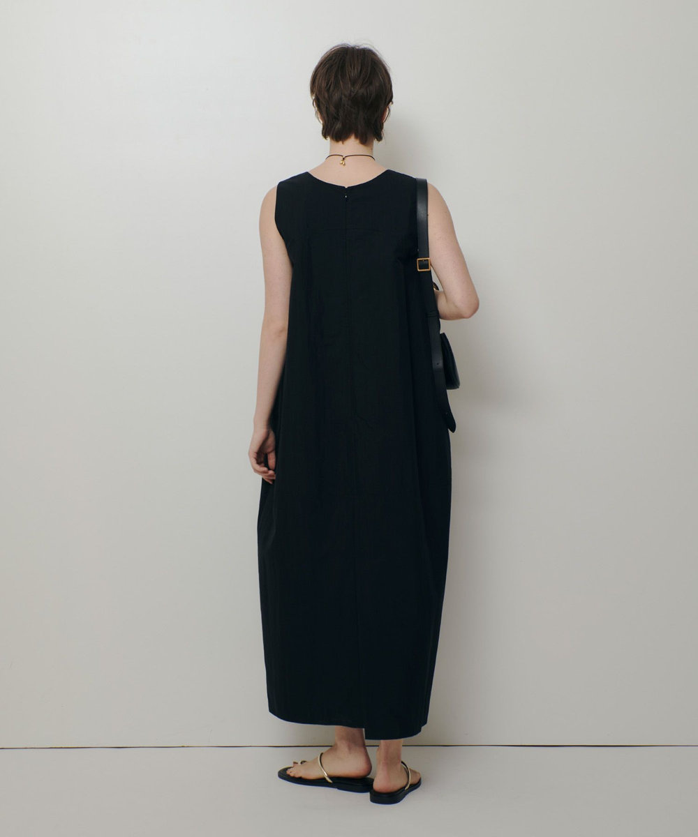 allureville 【ATELIER Line】ノースリーブコクーンワンピース ブラック (95)