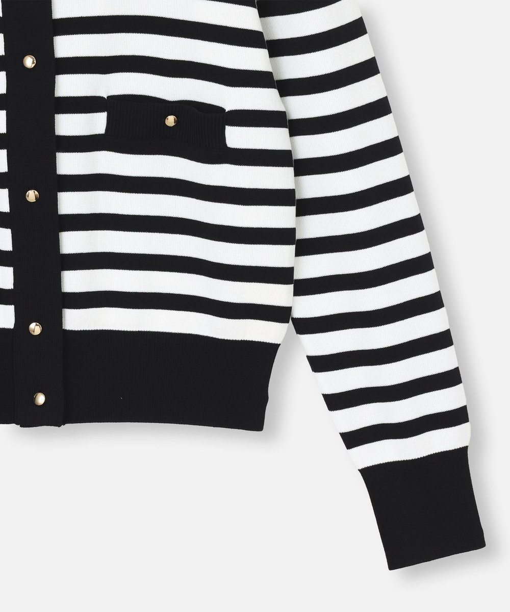 allureville ◇ポケットクルーカーディガン ブラック系 (98)