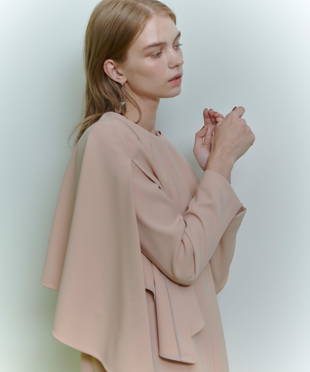 LOULOU WILLOUGHBY 【LOULOU WILLOUGHBY】2WAYケープワンピース ピンク (41)