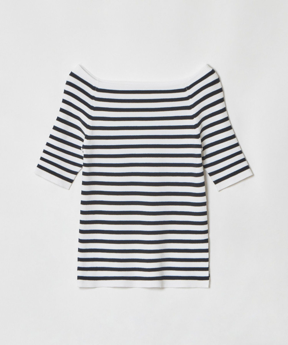 allureville 2WAY ネック5分袖プルオーバー ネイビー (67)