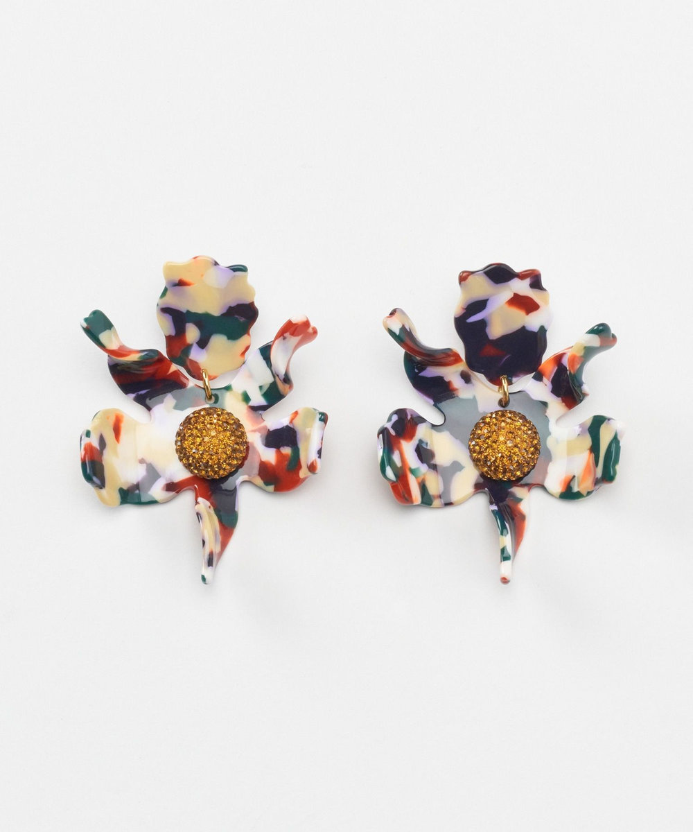 サザンアイランド　ミュウ、レディバ、マリル LELE SADOUGHI (レレ サドゥギ)】CRYSTAL LILY EARRINGS|allureville
