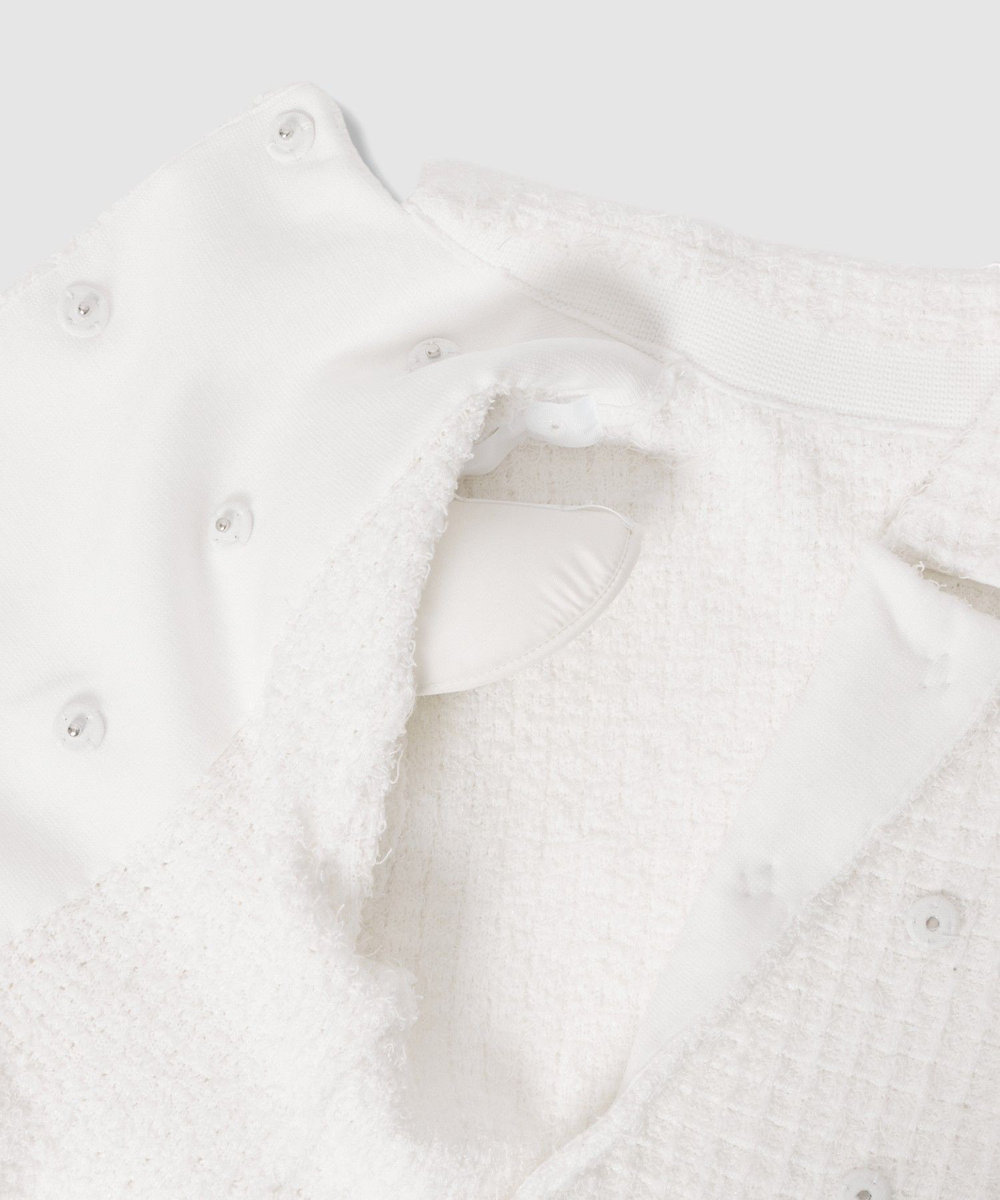 LOULOU WILLOUGHBY 【LOULOU WILLOUGHBY】ニットツィードワンピース オフホワイト (02)