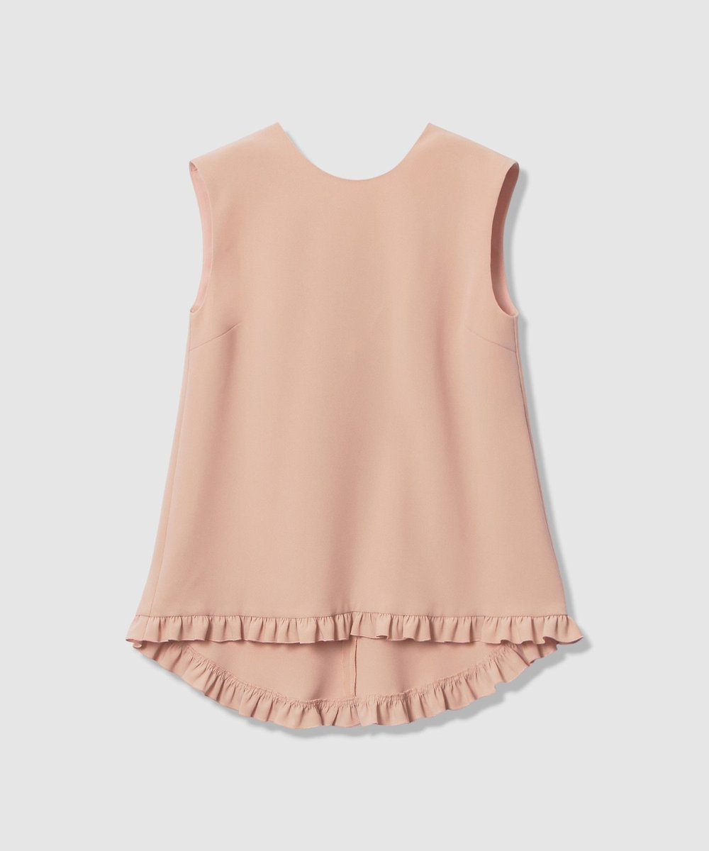 LOULOU WILLOUGHBY 【LOULOU WILLOUGHBY】パールネックレス付きフリルブラウス ピンク (41)