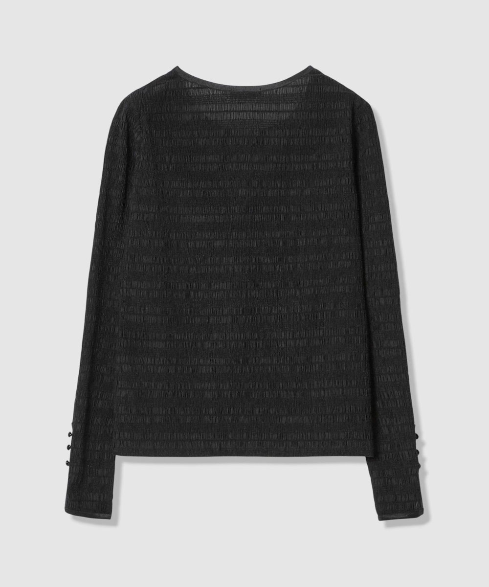 allureville ランダムシャーリングプルオーバー ブラック (95)