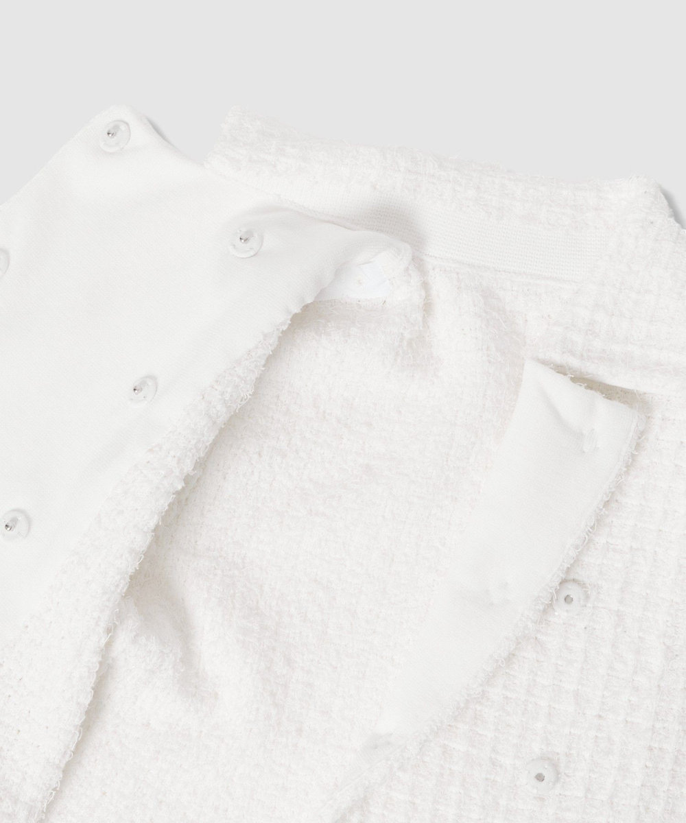 LOULOU WILLOUGHBY 【LOULOU WILLOUGHBY】ニットツィードワンピース オフホワイト (02)