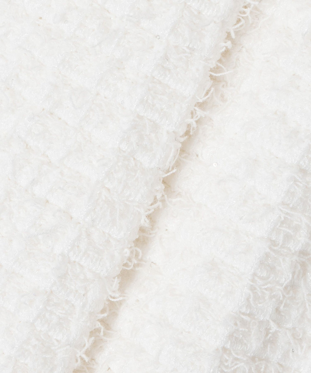 LOULOU WILLOUGHBY 【LOULOU WILLOUGHBY】ニットツィードワンピース オフホワイト (02)