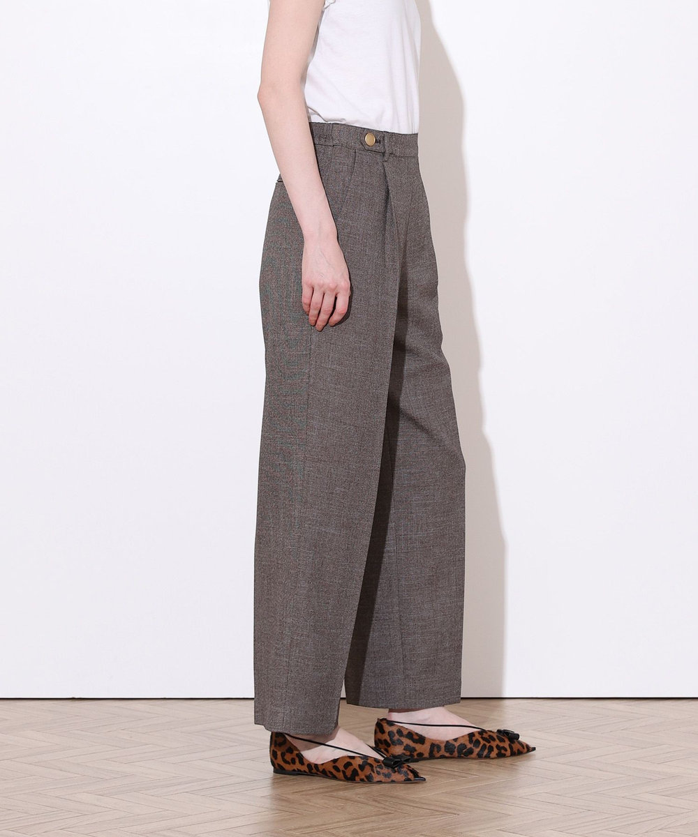 allureville PLUM MIX タックパンツ ブラウン系 (88)