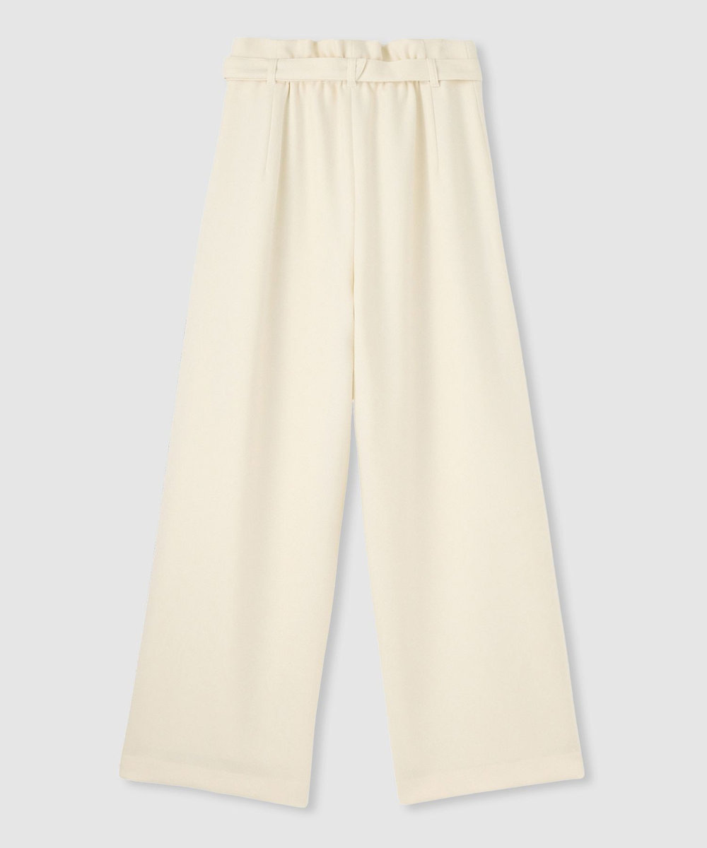 allureville ウールライクフランネルヨークレスパンツ オフホワイト (02)