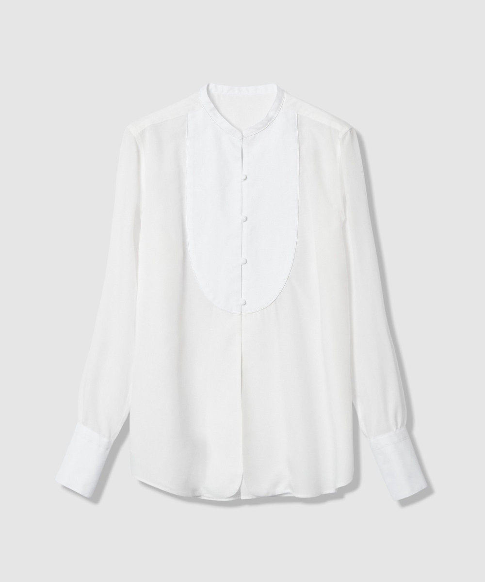 allureville ボイルブザムシャツ ホワイト (01)