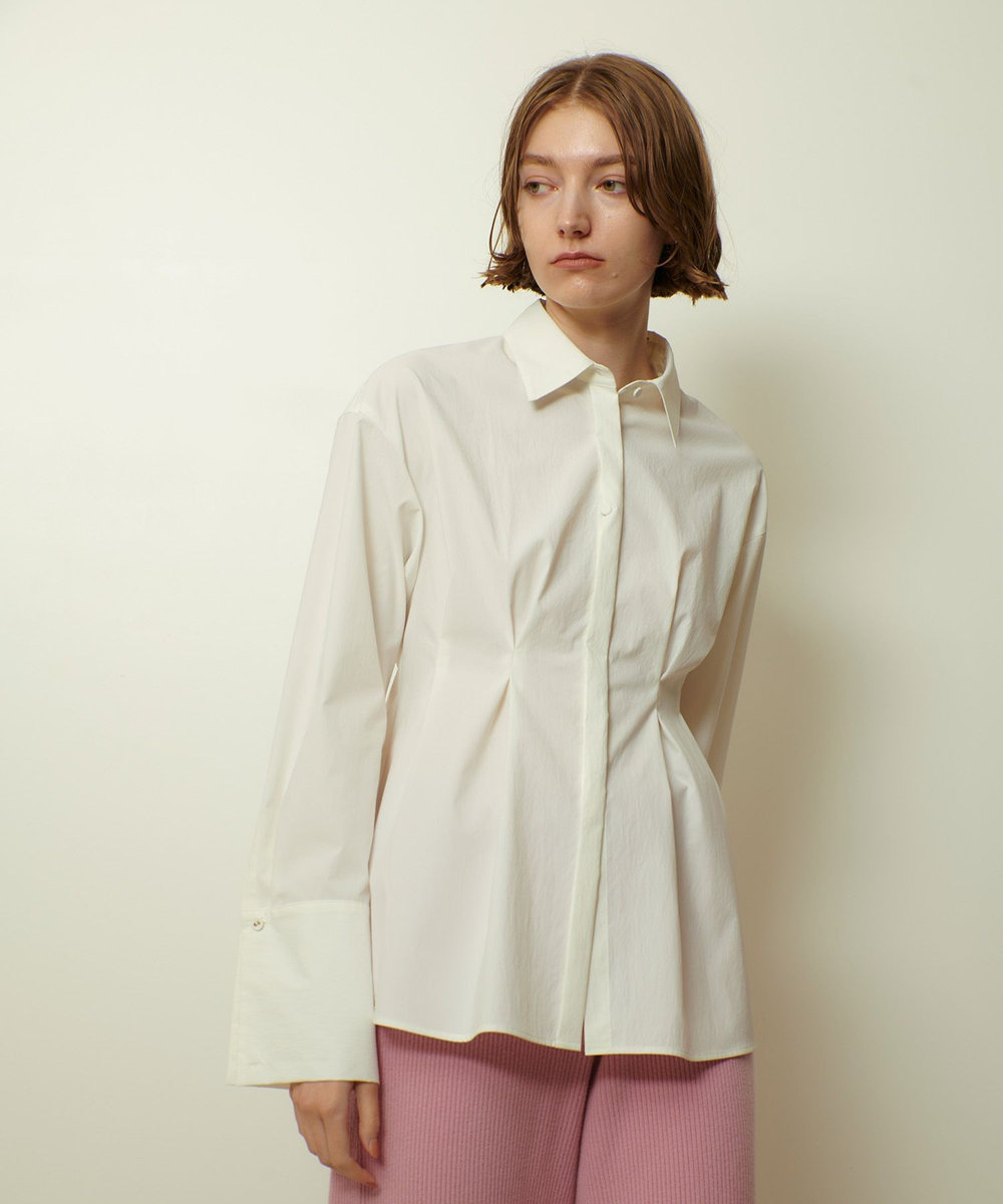 【美品】アルアバイル　レイヤードタックスリーブシャツ・タック・タイ ・23SS ダブルカフスタックシャツ|allureville OFFICIAL SITE / ONLINE SHOP