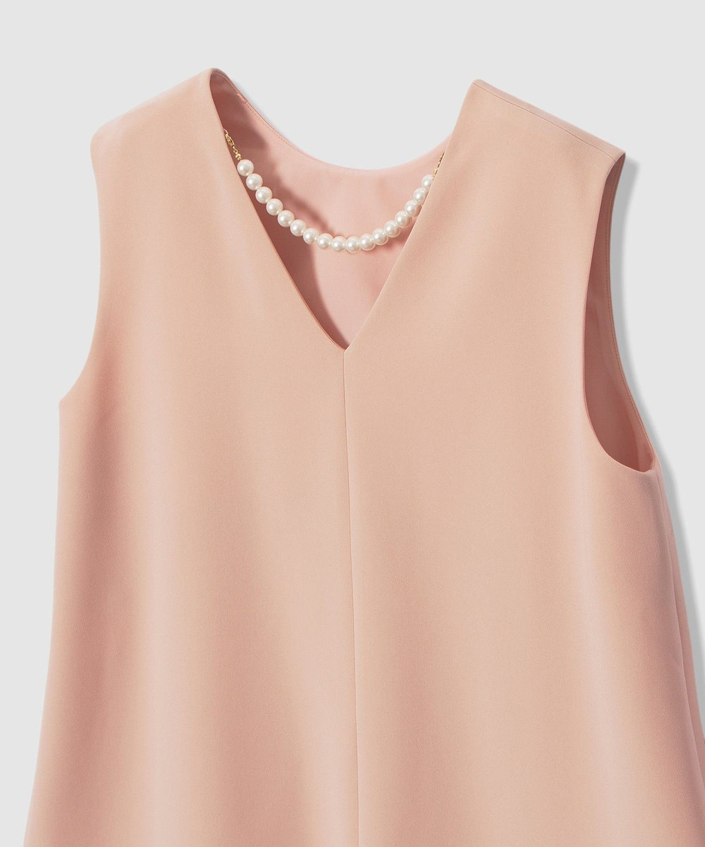 LOULOU WILLOUGHBY 【LOULOU WILLOUGHBY】パールネックレス付きフリルブラウス ピンク (41)