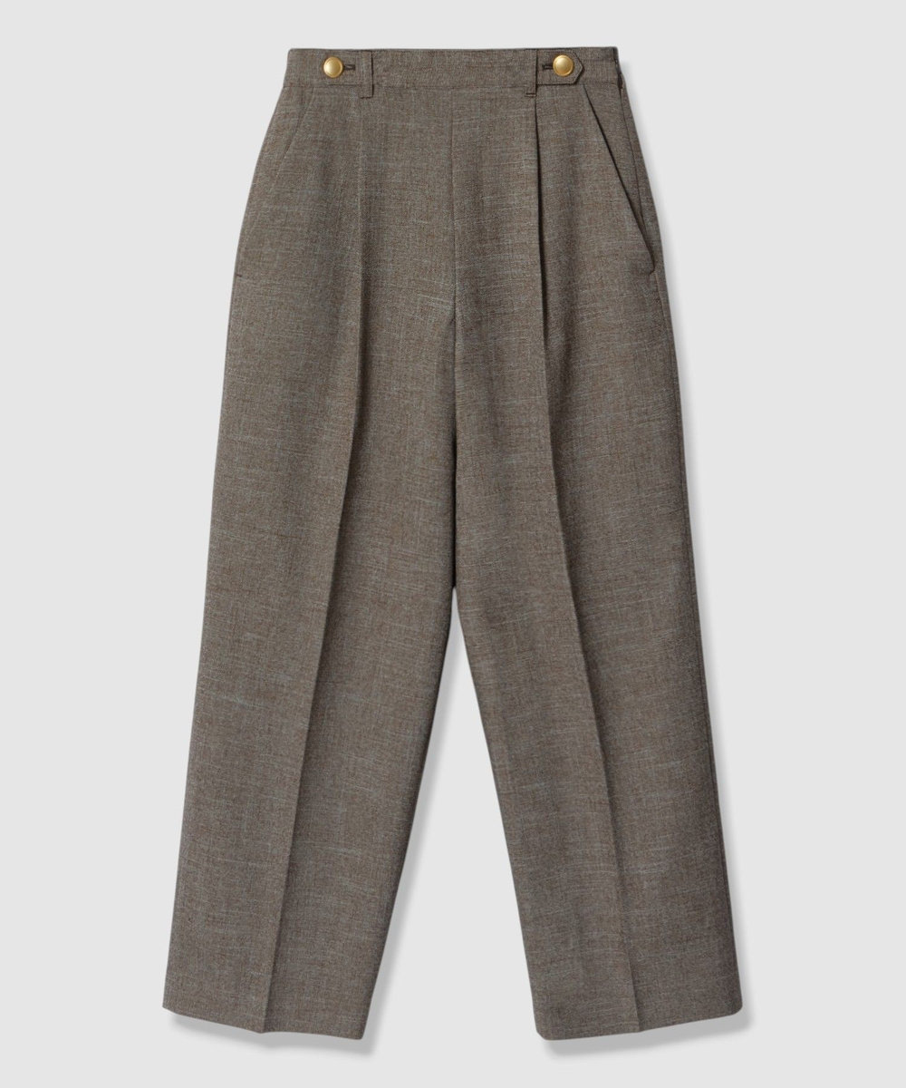 allureville PLUM MIX タックパンツ ブラウン系 (88)
