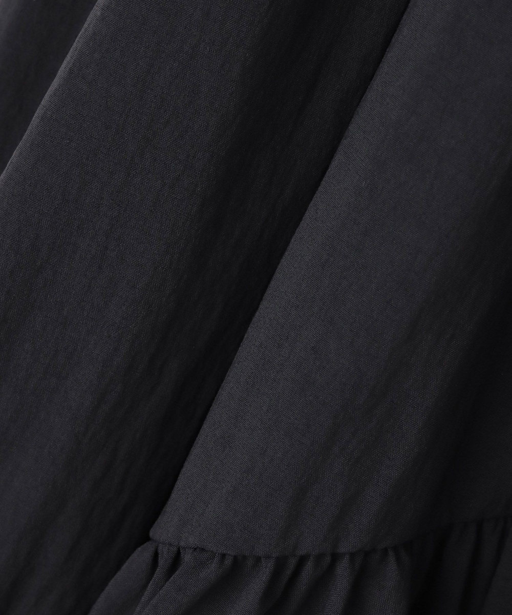 allureville ◇バイヤス切替ギャザースカート ブラック (95)