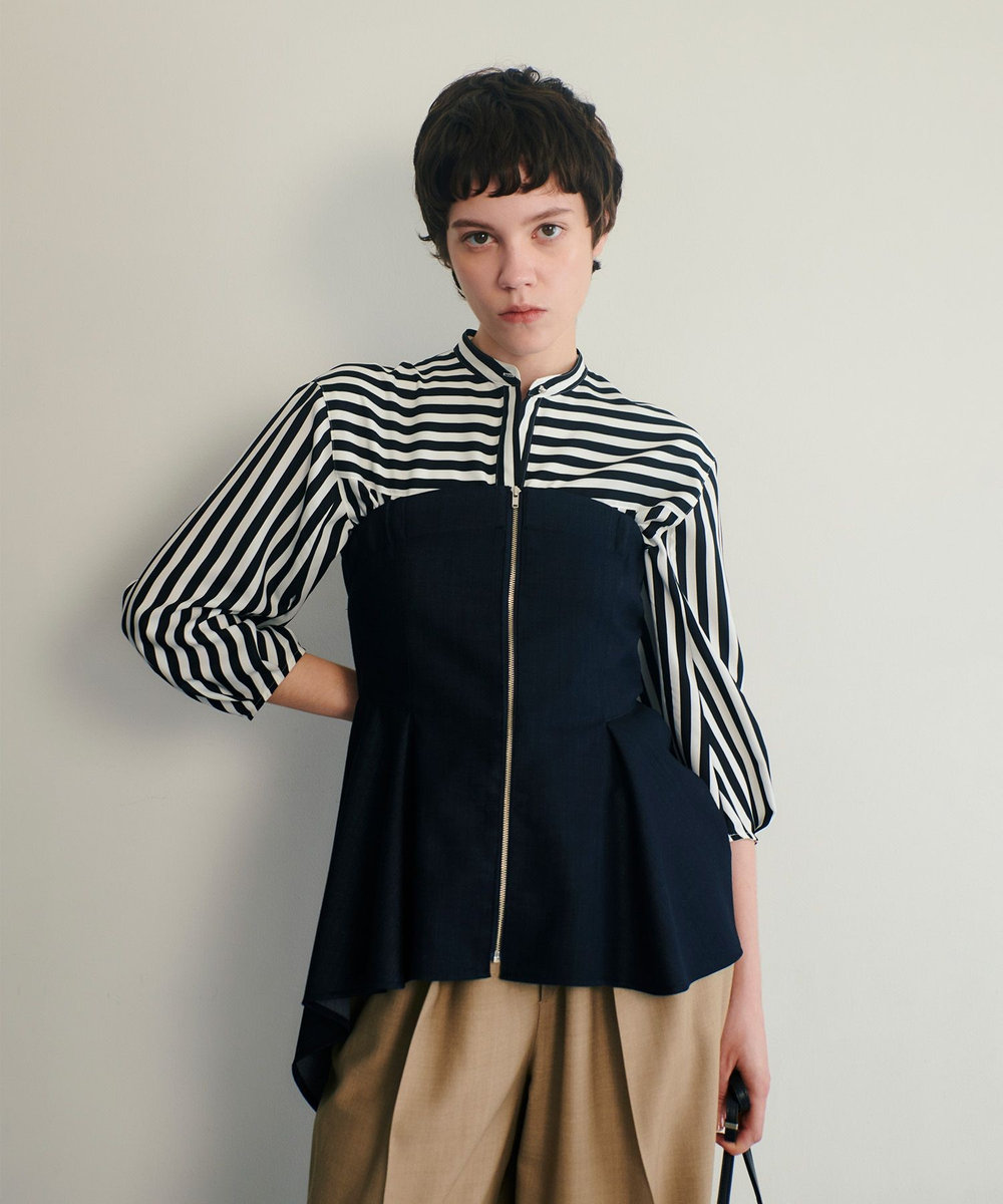 ウールデニムイレヘムビスチェ|allureville OFFICIAL SITE / ONLINE