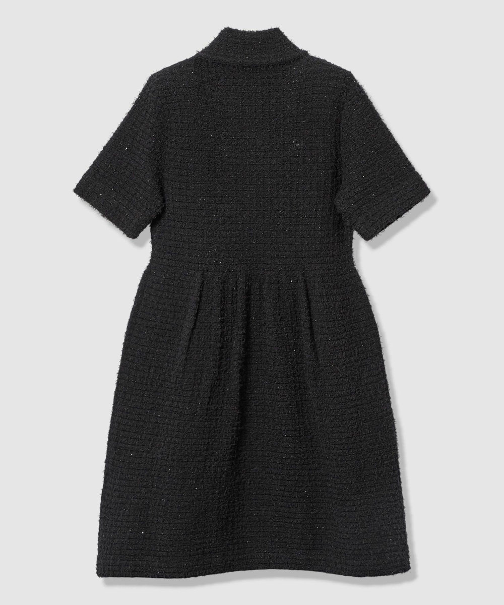 LOULOU WILLOUGHBY 【LOULOU WILLOUGHBY】ニットツィードワンピース ブラック (95)