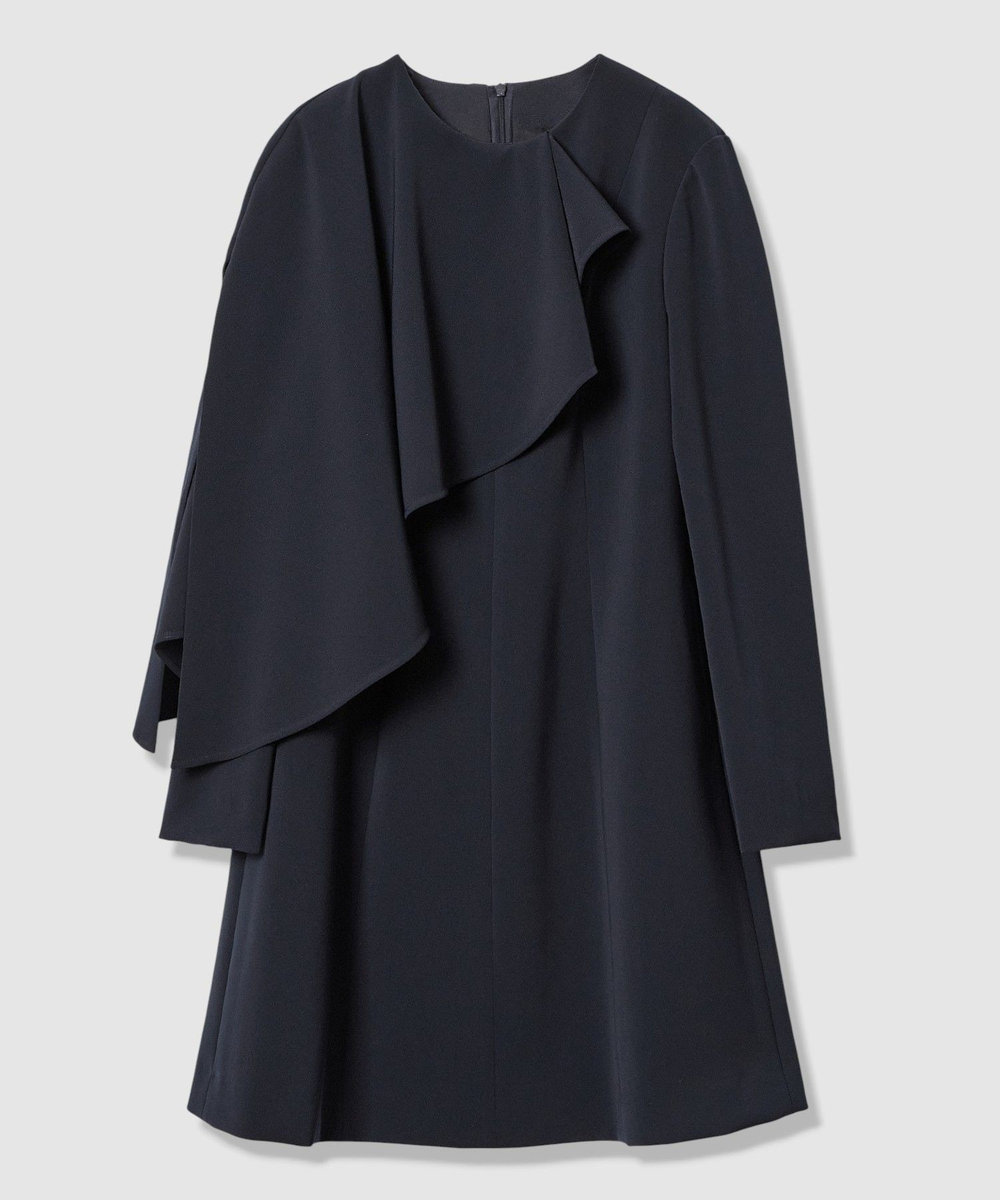 LOULOU WILLOUGHBY 【LOULOU WILLOUGHBY】2WAYケープワンピース ネイビー (65)