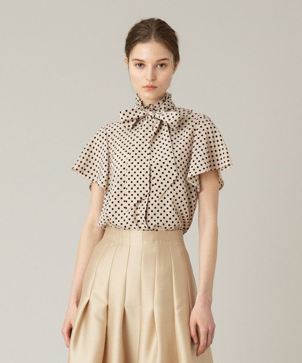 【LOULOU WILLOUGHBY】デシンドットフレアスリーブブラウス LOULOU WILLOUGHBY】◇ デシンドットフレアスリーブブラウス