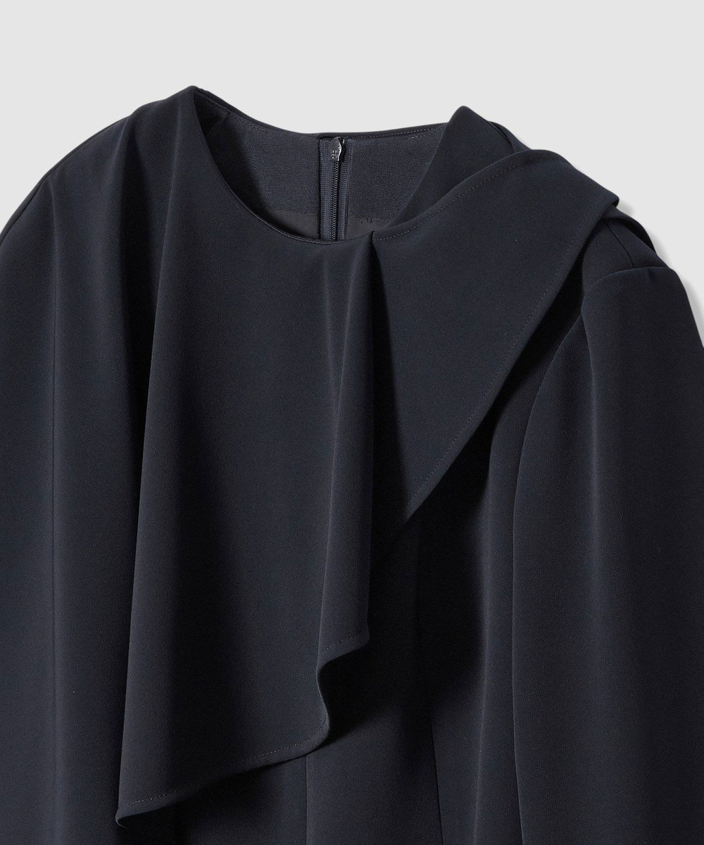 LOULOU WILLOUGHBY 【LOULOU WILLOUGHBY】2WAYケープワンピース ネイビー (65)