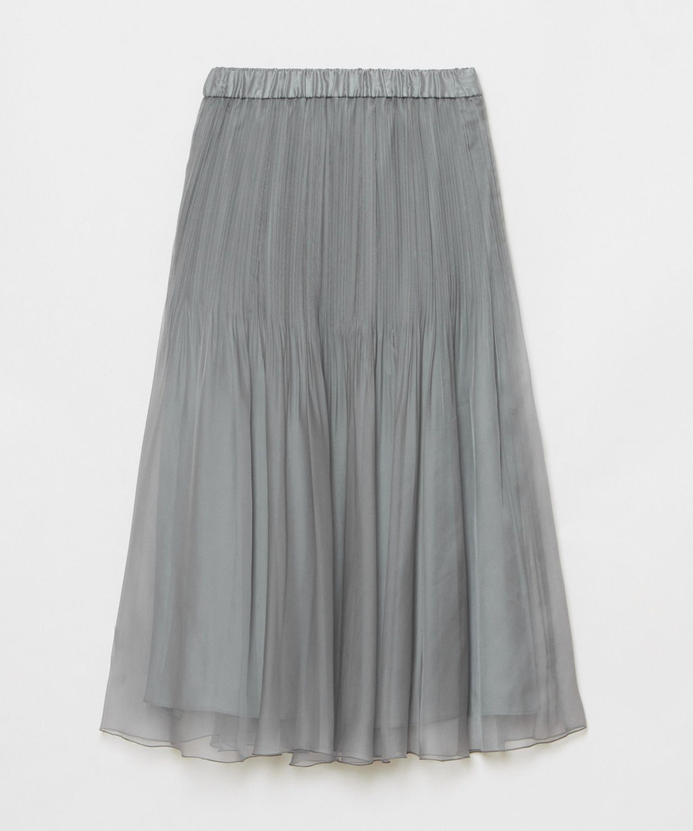 allureville シアーランダムプリーツスカート グレー (92)