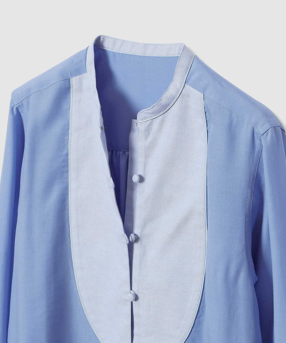 allureville ボイルブザムシャツ サックス (63)