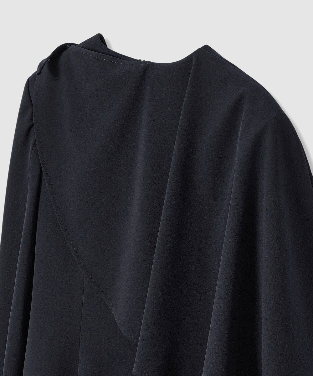 LOULOU WILLOUGHBY 【LOULOU WILLOUGHBY】2WAYケープワンピース ネイビー (65)