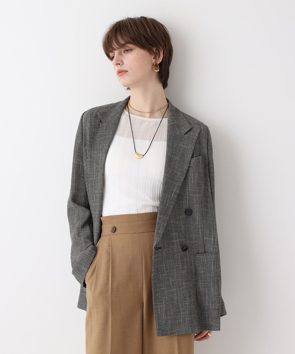 allureville トリッカーカラミダブルジャケット ブラック (95)