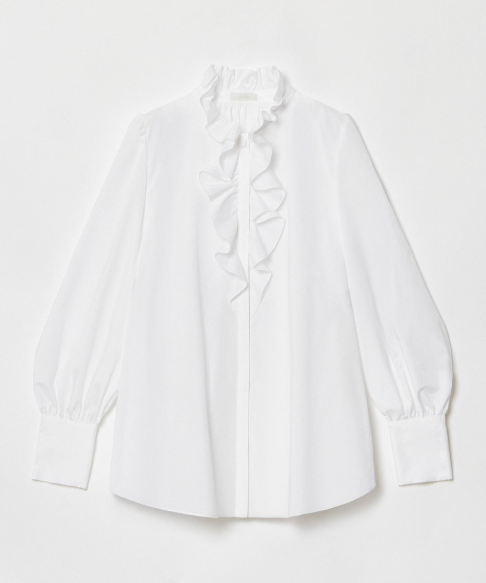 フロントフリルネックシャツブラウス|allureville OFFICIAL SITE