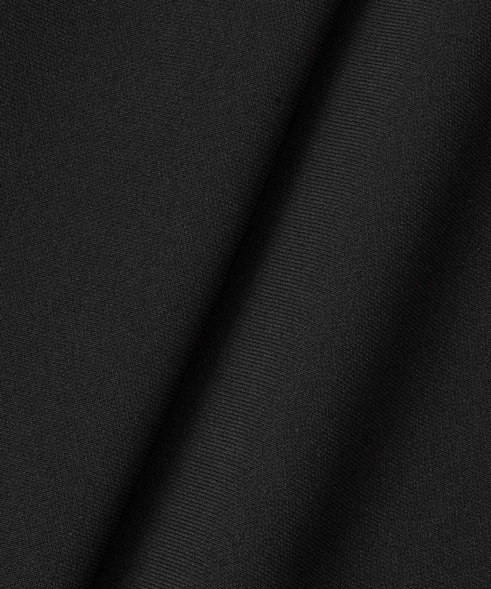 LOULOU WILLOUGHBY 【LOULOU WILLOUGHBY】パールネックレス付きフリルブラウス ブラック (95)