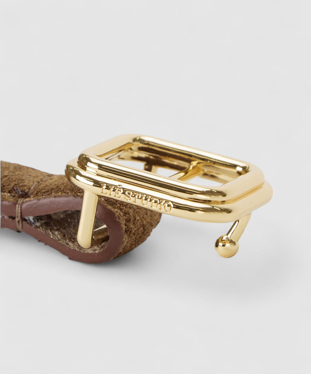buying 【LIE STUDIO (リエスタジオ)】GEORGIA SLIM BELT ブラウン (81)