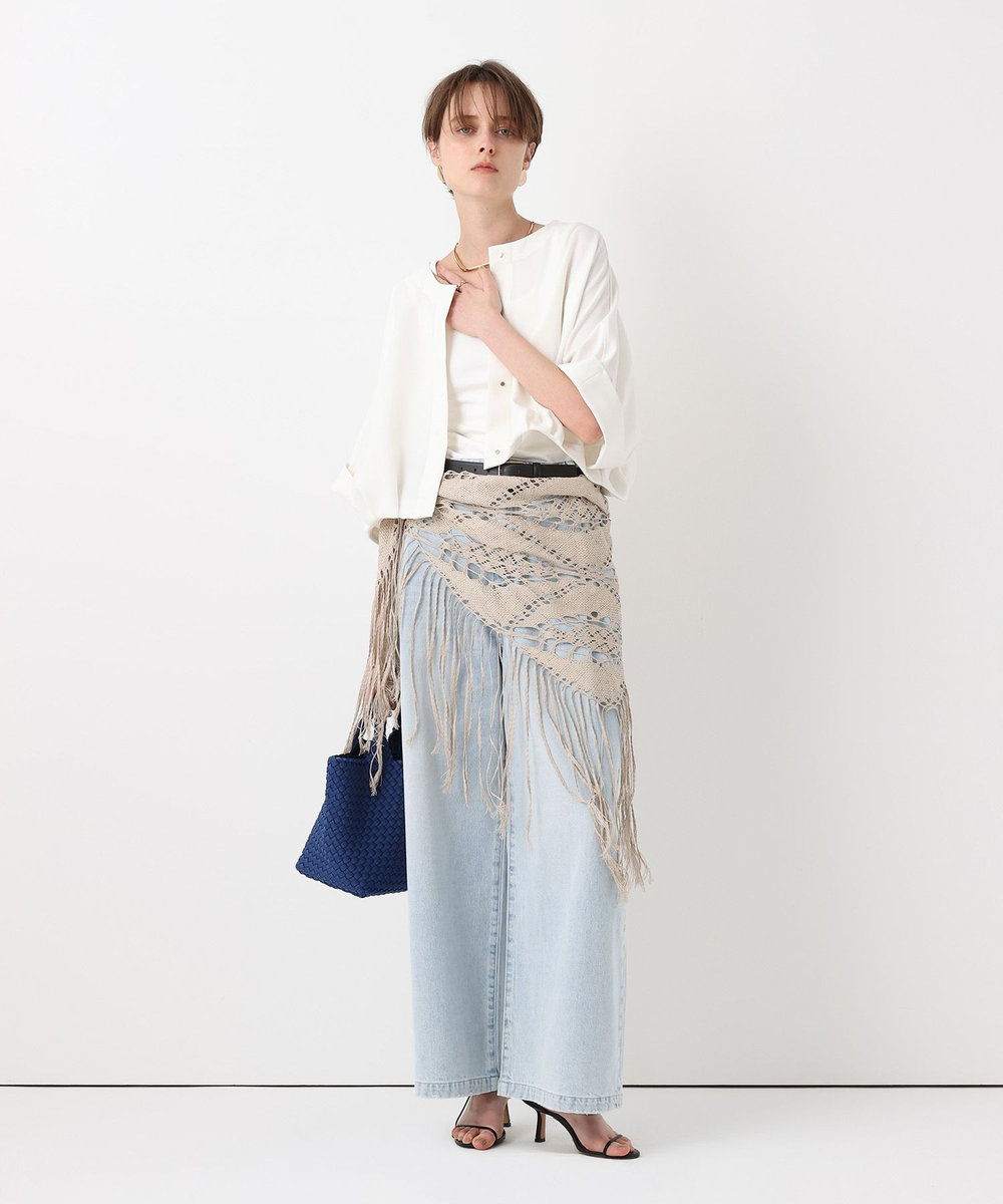allureville オックスフレンチスリーブジャケット オフホワイト (02)
