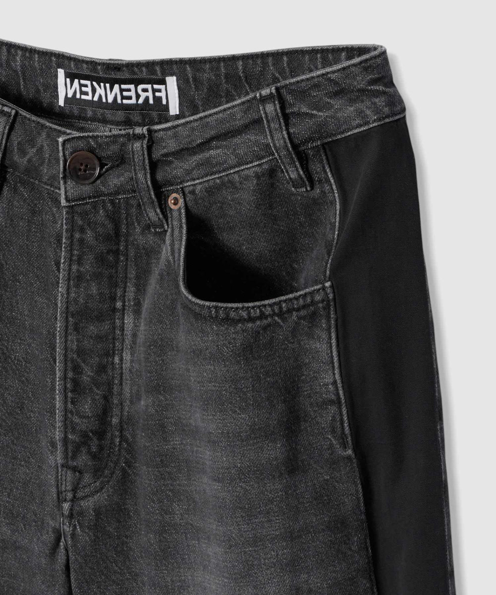 buying 【FRENKEN(フランケン)】MOVE CUT HEM DENIM チャコールグレー (94)