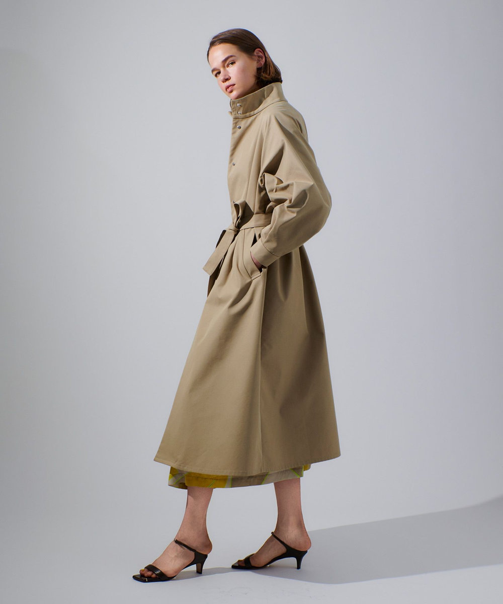 allureville 4WAYスタンドロングコート ベージュ (11)