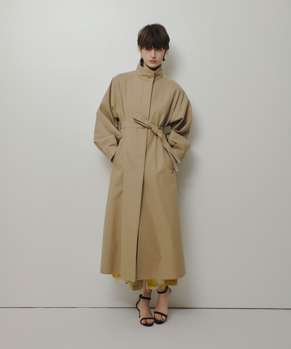 allureville 4WAYスタンドロングコート ベージュ (11)