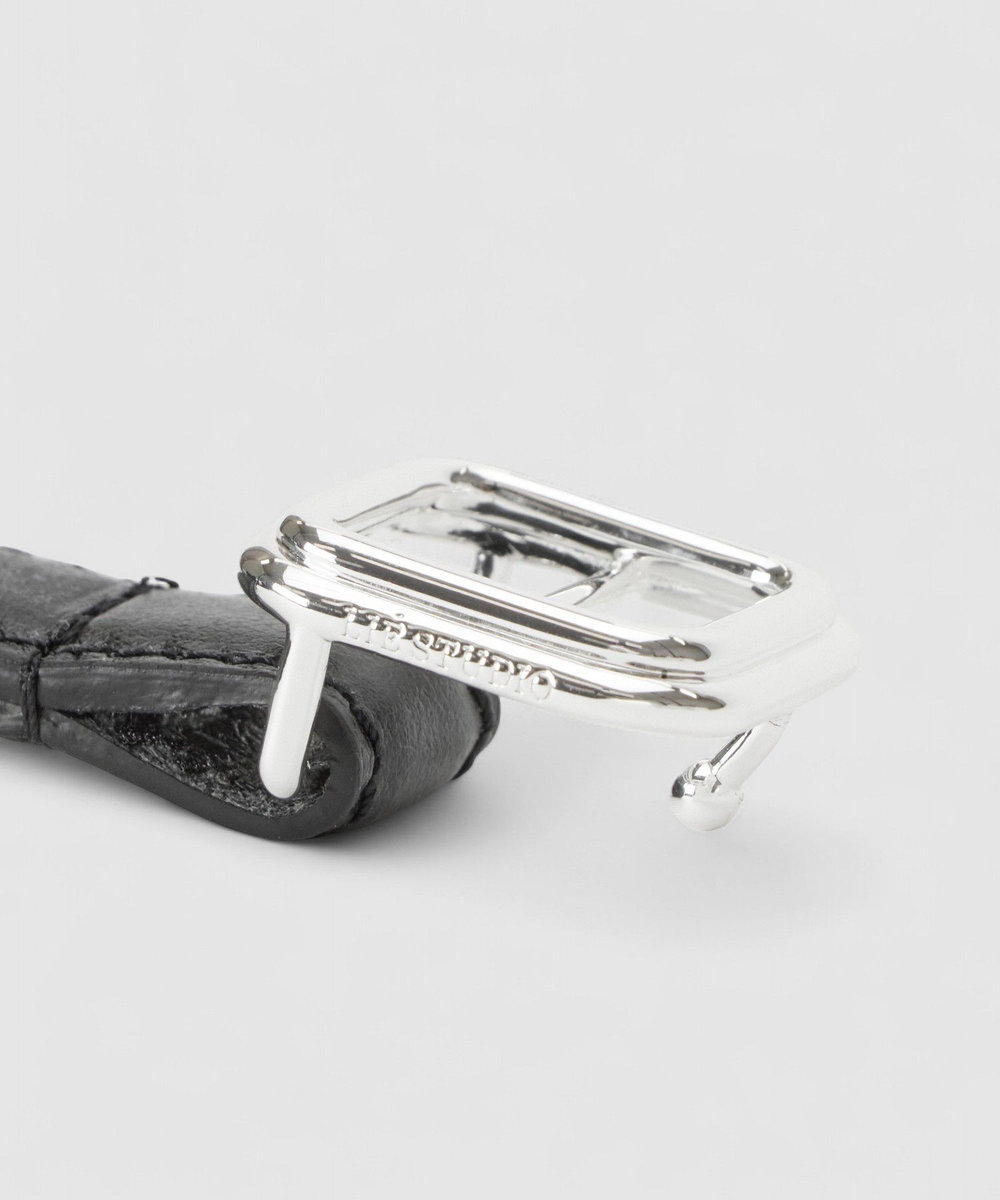 buying 【LIE STUDIO (リエスタジオ)】GEORGIA SLIM BELT ブラック (95)