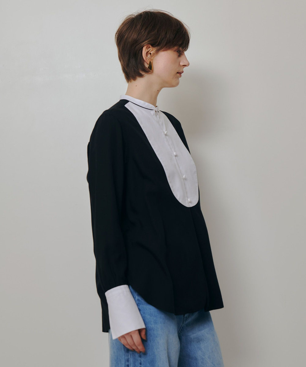 allureville ボイルブザムシャツ ブラック (95)