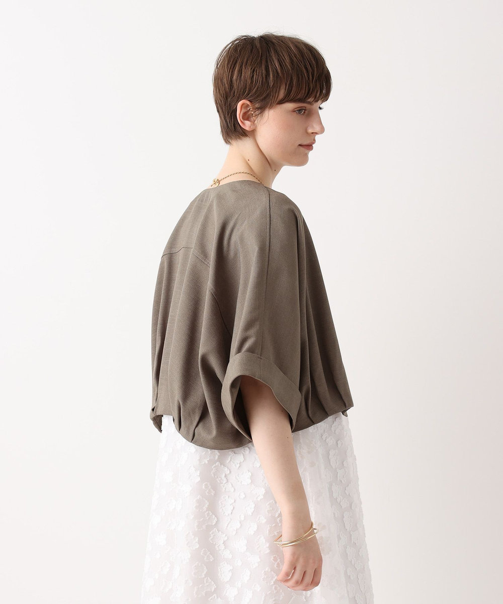 allureville オックスフレンチスリーブジャケット カーキ (76)