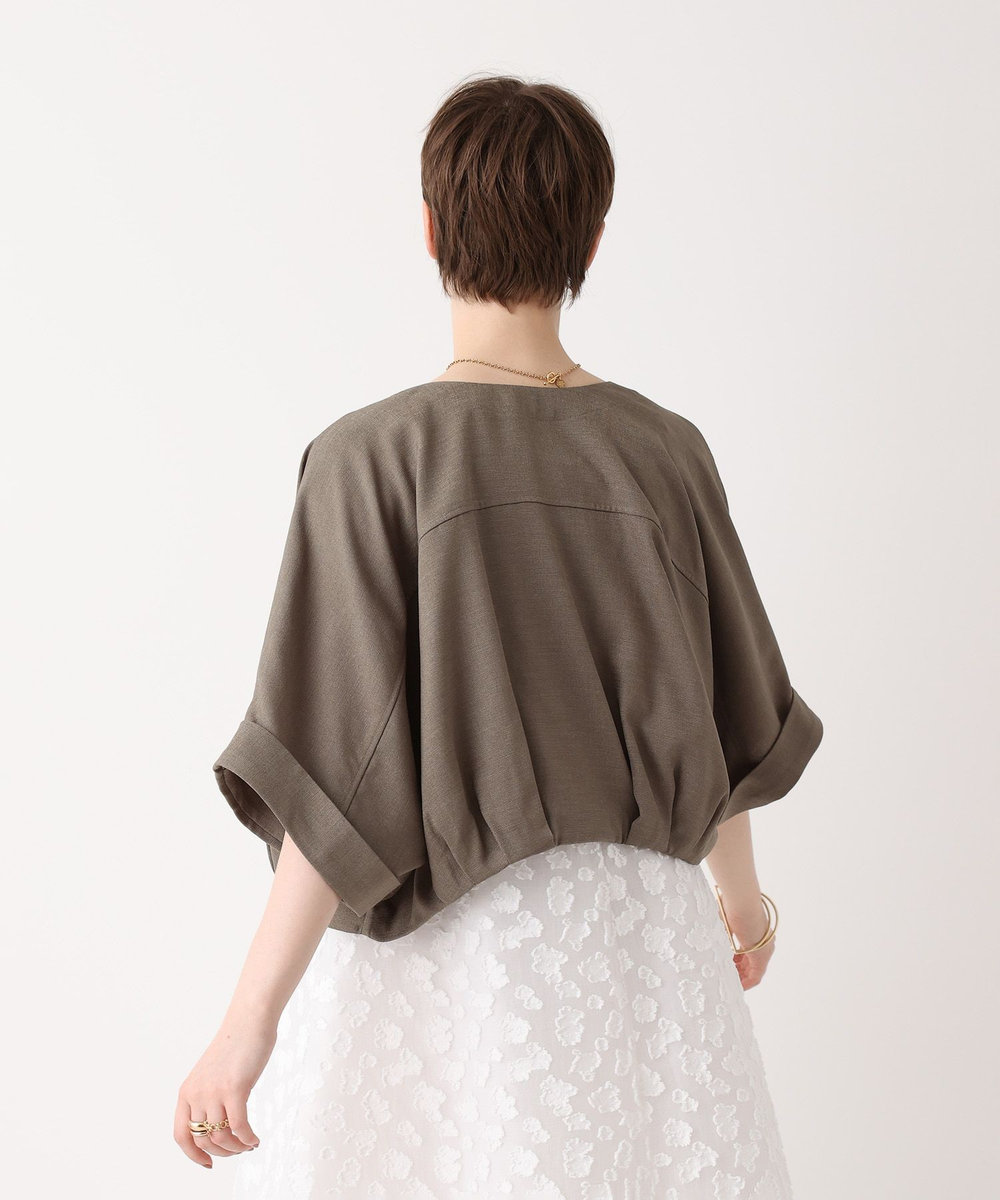 allureville オックスフレンチスリーブジャケット カーキ (76)