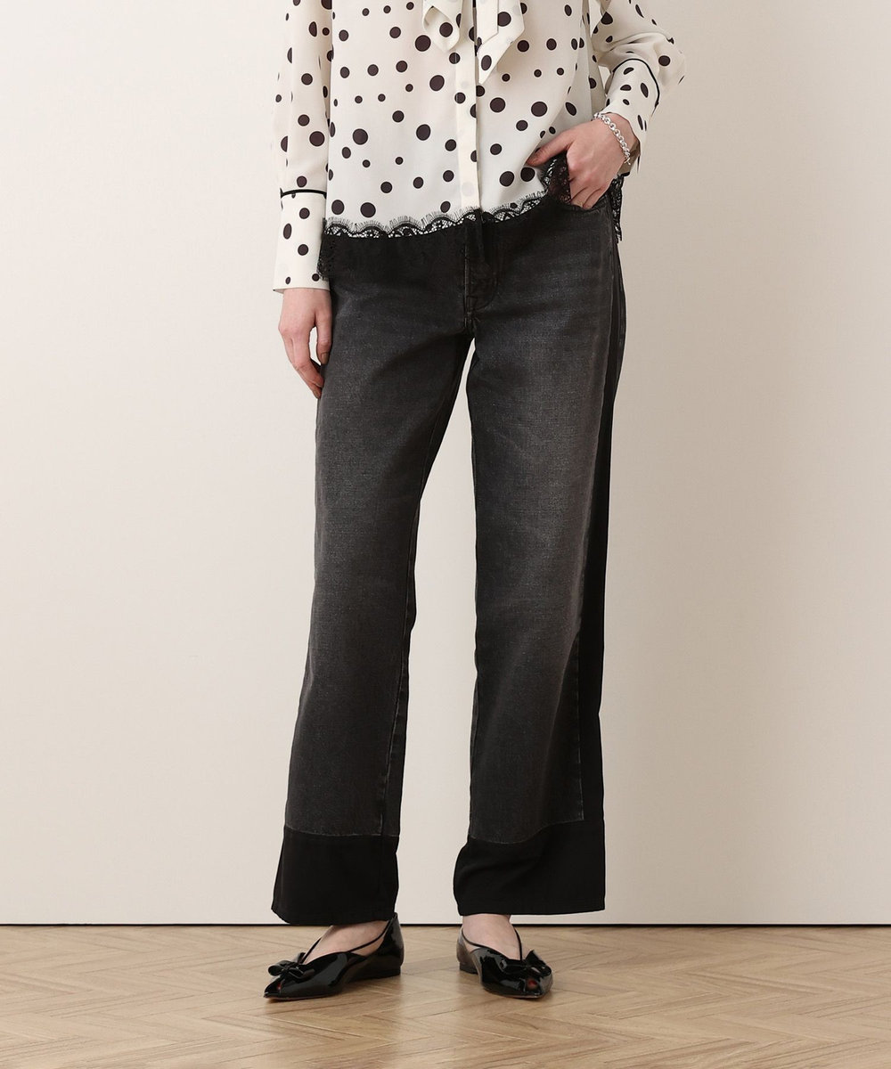buying 【FRENKEN(フランケン)】MOVE CUT HEM DENIM チャコールグレー (94)