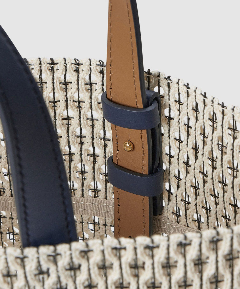 buying 【MARY AL TERNA(メアリーオルターナ)】GAPトートバッグ ホワイト系 (08)