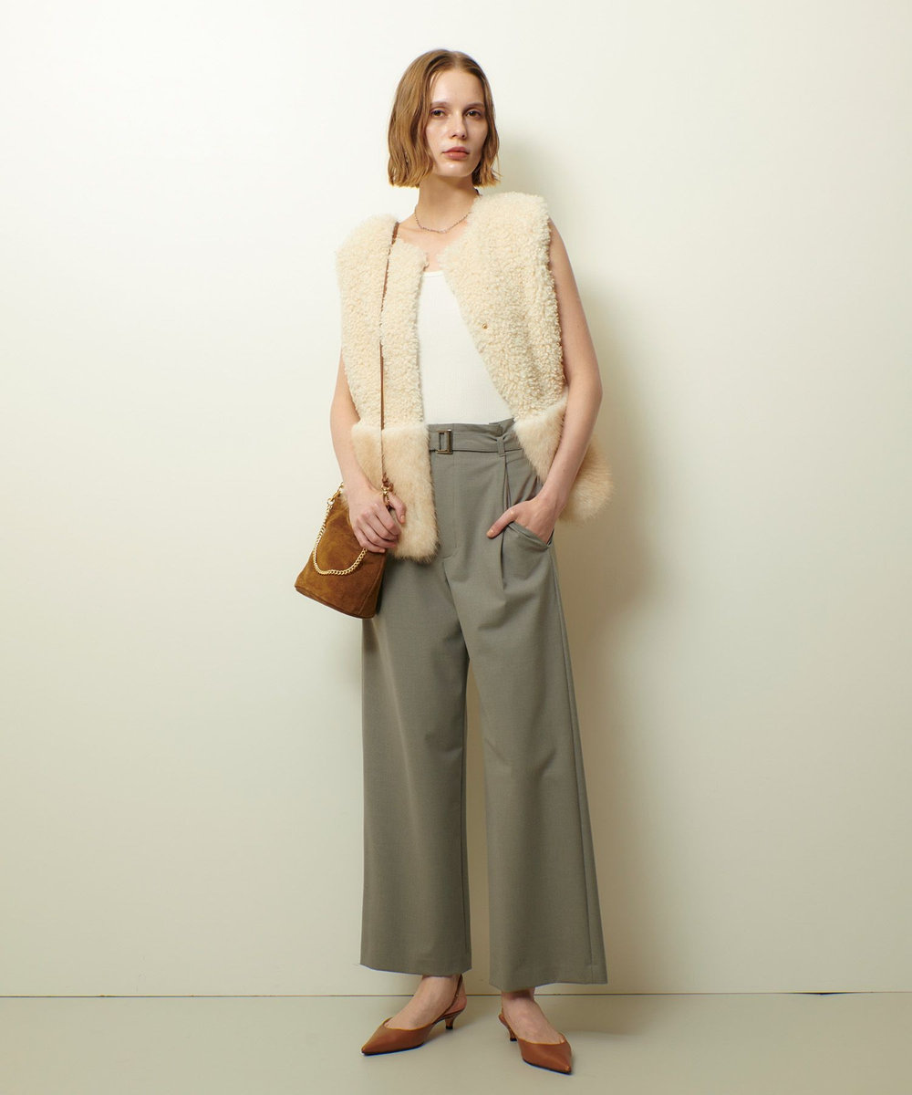 allureville TRストレッチヨークレスパンツ グレー (92)