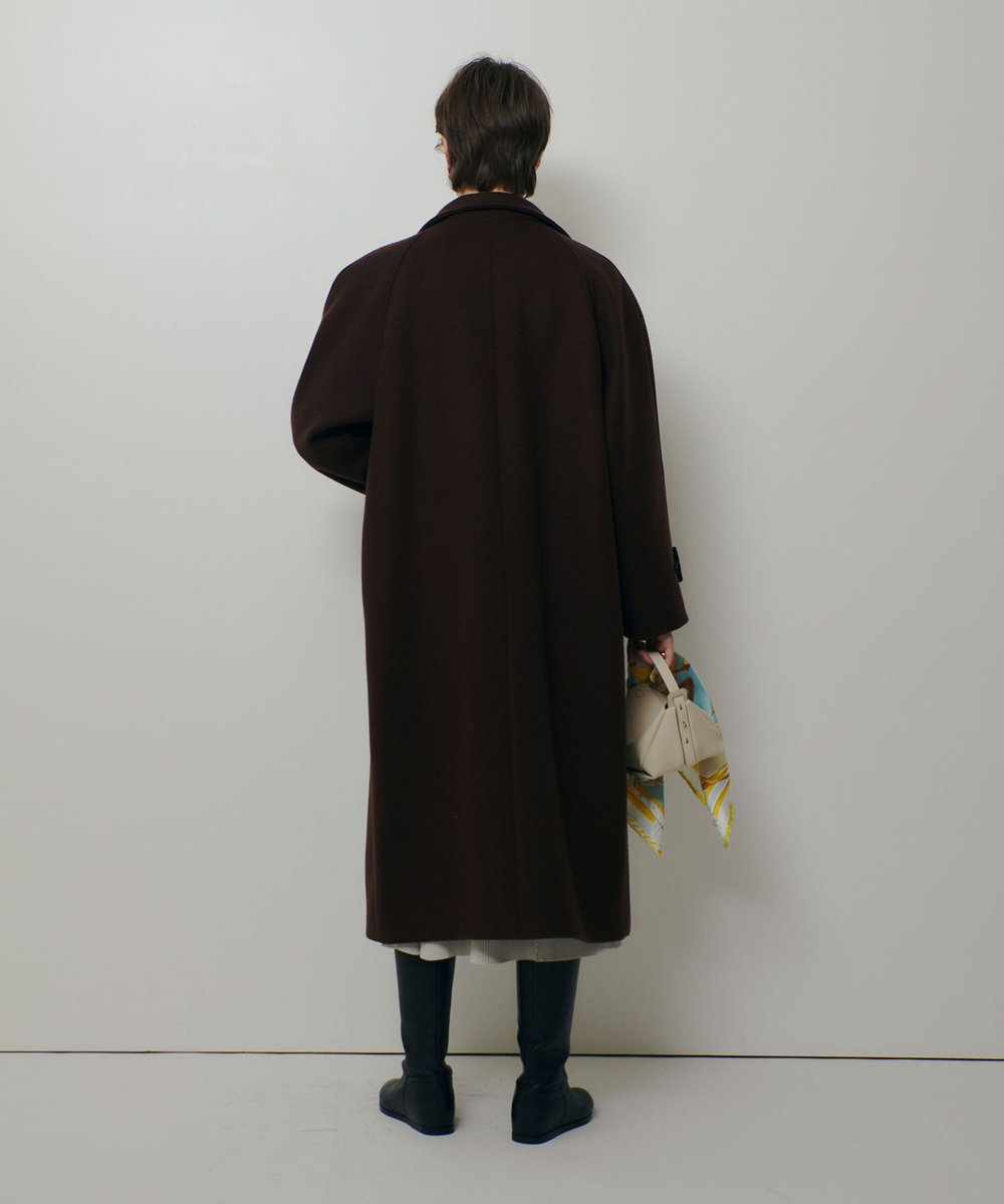 allureville ダブルビーバースタンドコート ブラウン (81)