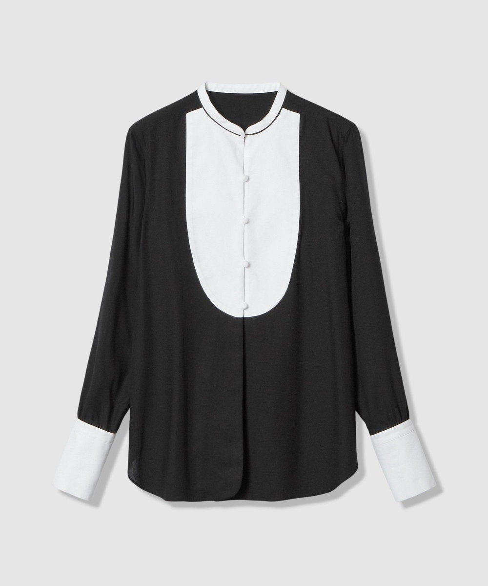 allureville ボイルブザムシャツ ブラック (95)