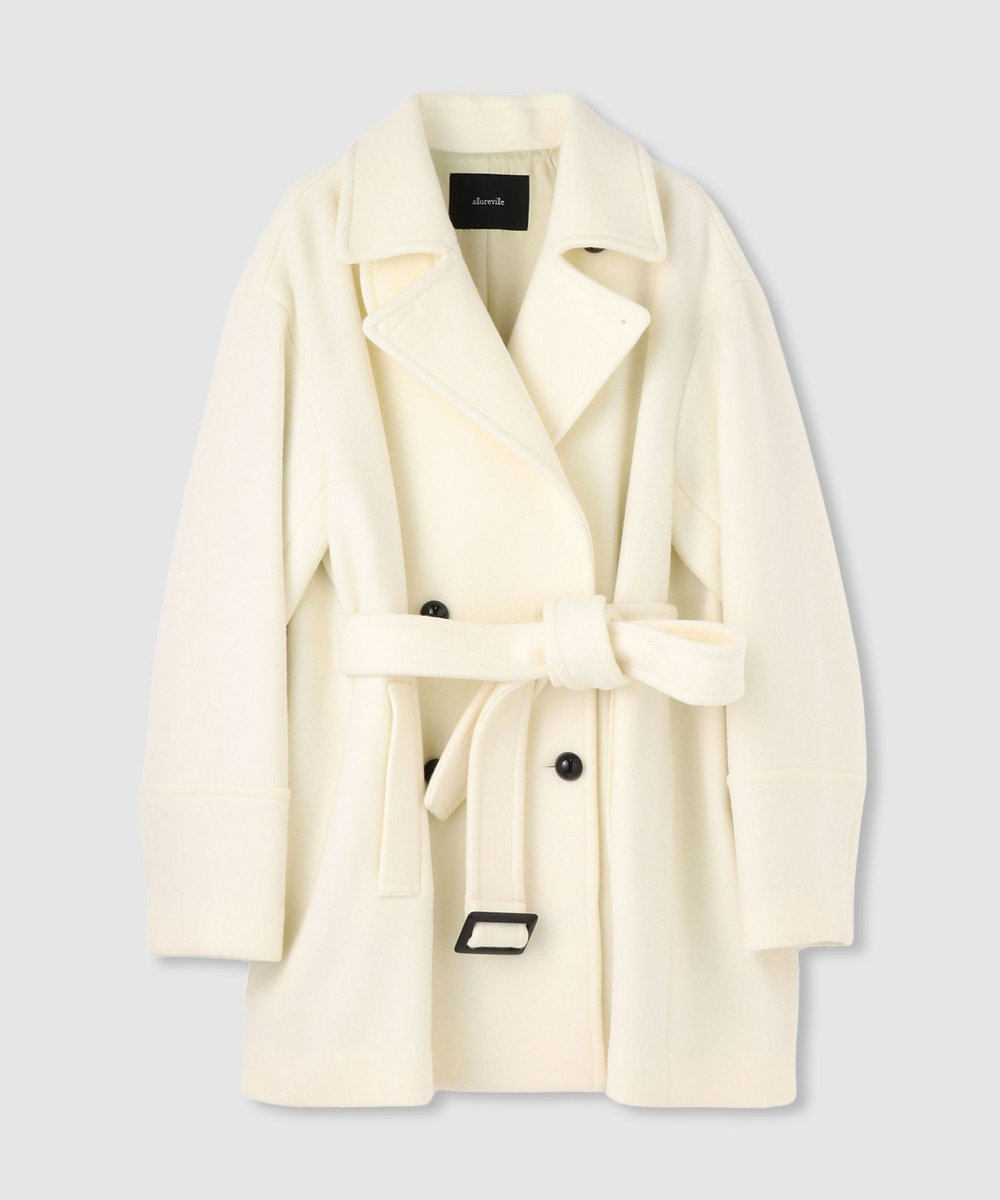 allureville パイルメルトンデザインＰコート オフホワイト (02)