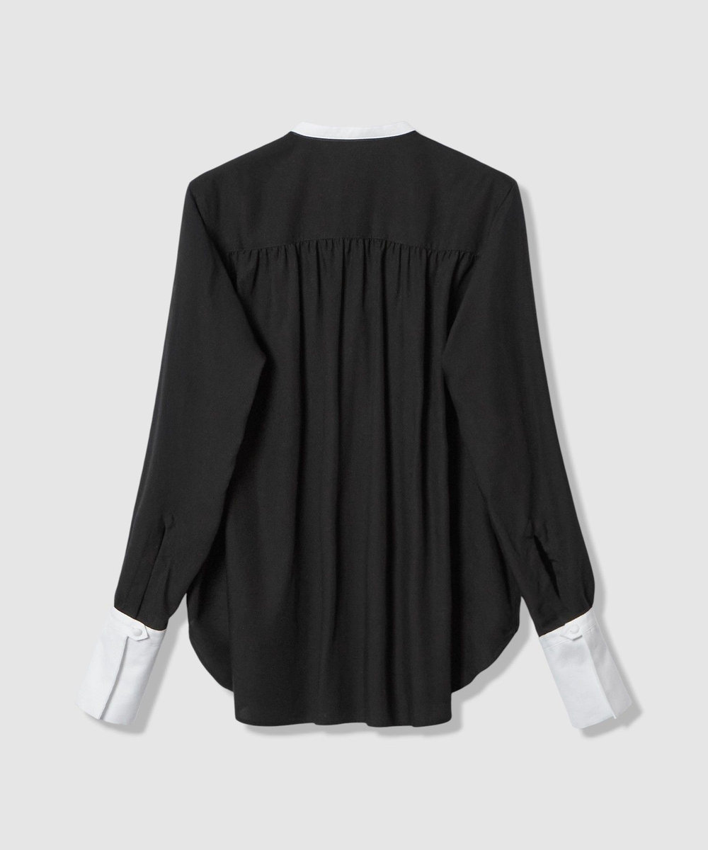 allureville ボイルブザムシャツ ブラック (95)